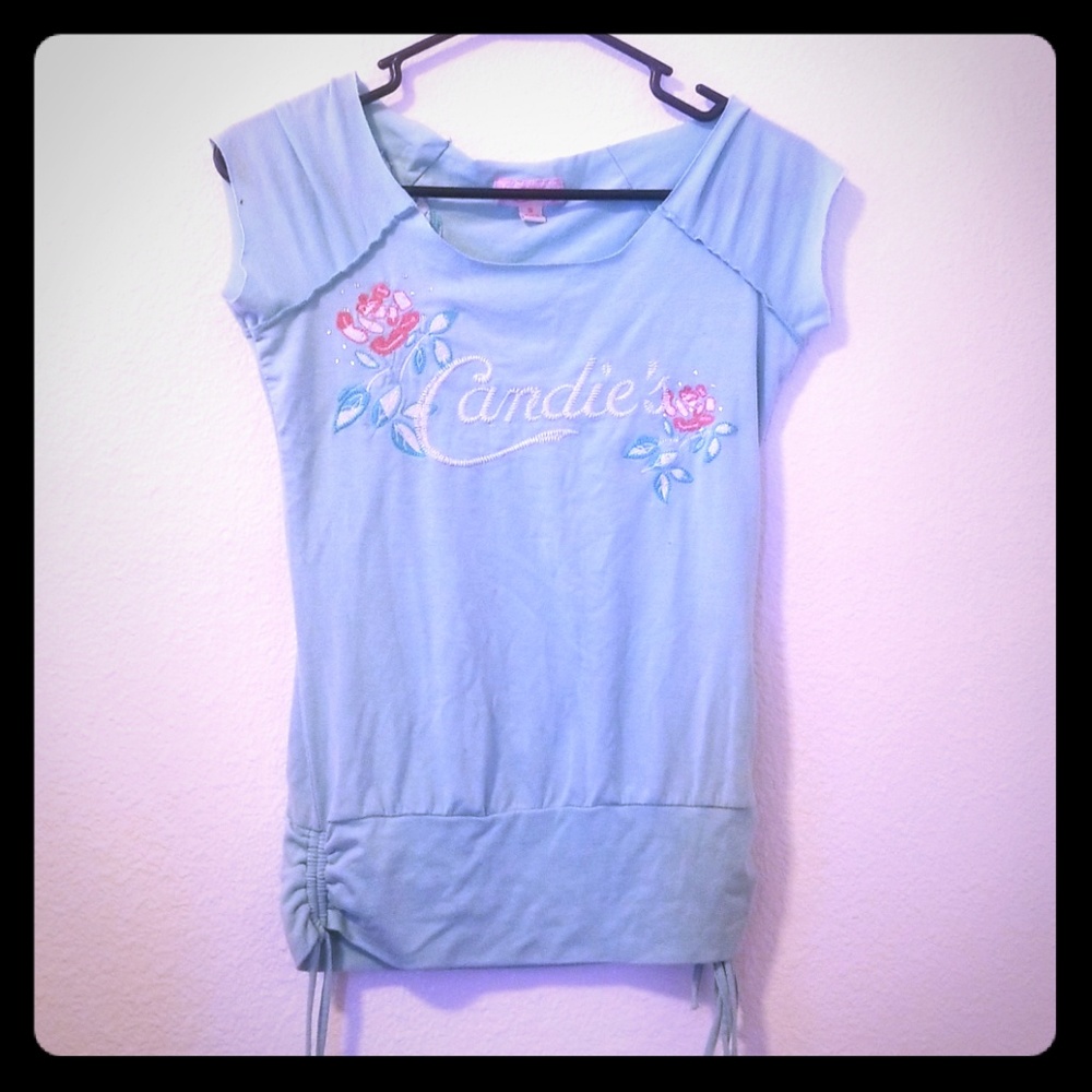 Teal Tee Shirt with design